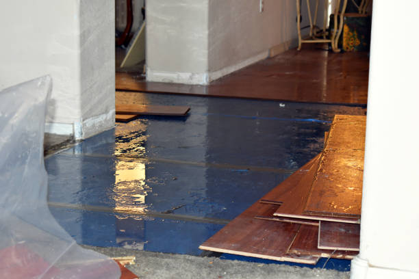 Professional Burst Pipe Cleanup technician working in Speonk, NY
